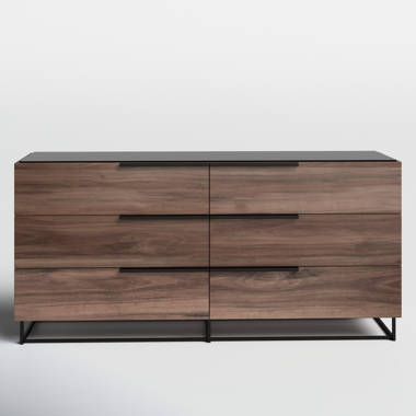 All modern store 6 drawer dresser